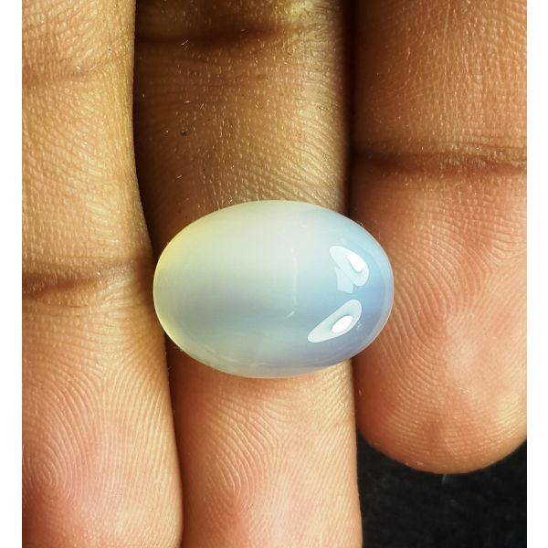 8.80 Carats Natural Grey Chalcedony 16.28 x 12.11 x 5.51 mm