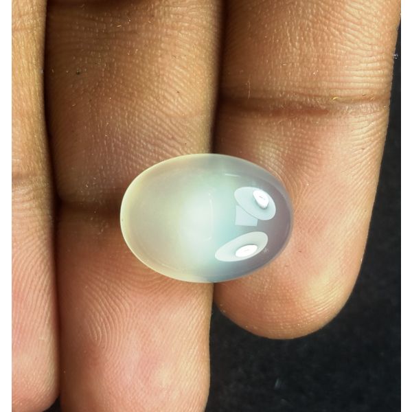 9.10 Carats Natural Grey Chalcedony 16.01 x 12.00 x 5.92 mm