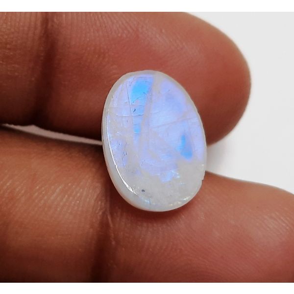 4.22 Carats Natural White Moonstone 14.61 x 10.35 x 5.76 mm