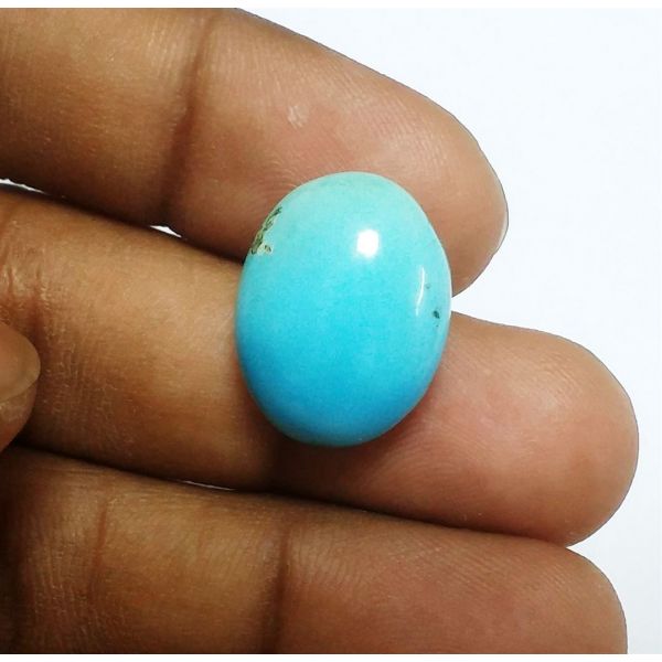 15.65 Carats Natural Blue Paradise Turquoise 18.51 x 14.28 x 9.81 mm