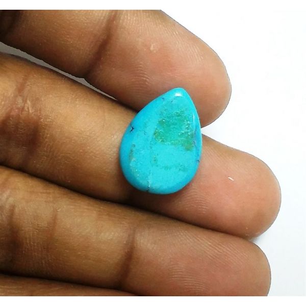 8.18 Carats Natural Blue Paradise Turquoise 17.53 x 12.96 x 4.92 mm