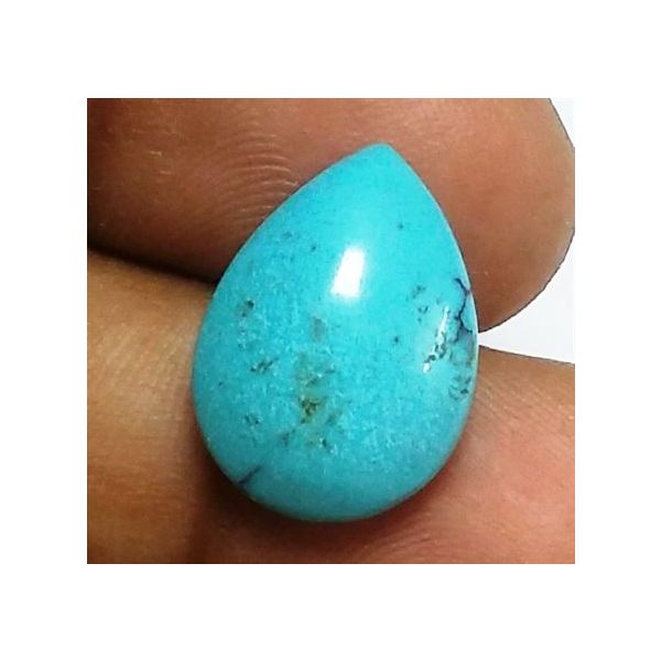 10.58 Carats Natural Blue Paradise Turquoise 17.31 x 12.69 x 6.99 mm