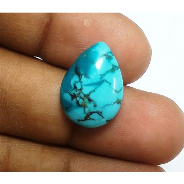 11.57 Carats Natural Sky Blue Turquoise 17.80 x 12.96 x 6.50 mm