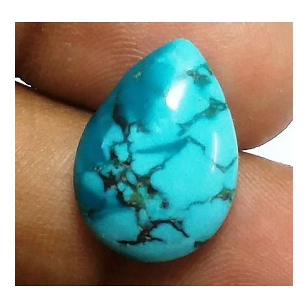 11.57 Carats Natural Sky Blue Turquoise 17.80 x 12.96 x 6.50 mm