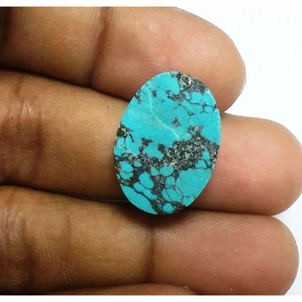 14.05 Carats Natural Sky Blue Turquoise 21.42 x 15.15 x 6.21 mm