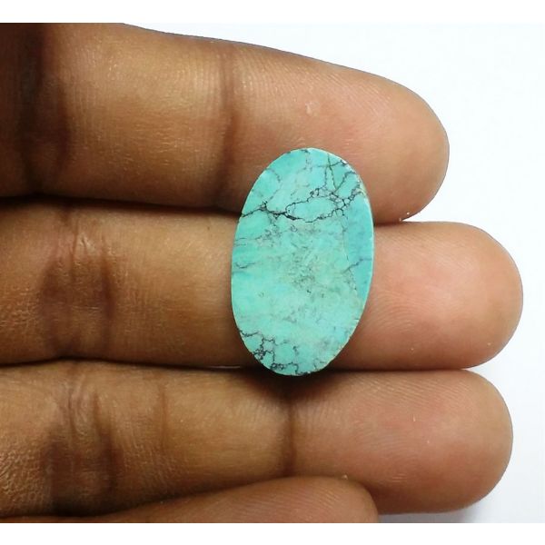12.44 Carats Natural Blue Paradise Turquoise 22.05 x 13.79 x 6.76 mm
