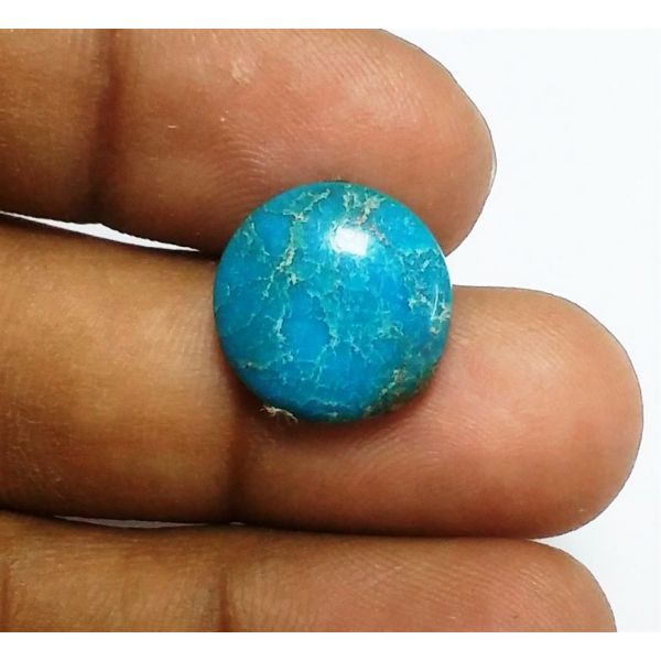 7.76 Carats Natural Blue Paradise Turquoise 14.30 x 14.16 x 4.84 mm