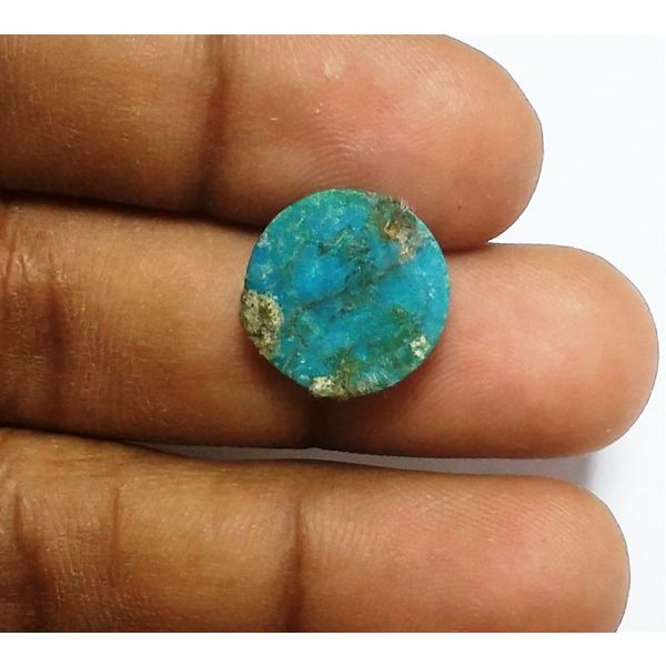 7.76 Carats Natural Blue Paradise Turquoise 14.30 x 14.16 x 4.84 mm