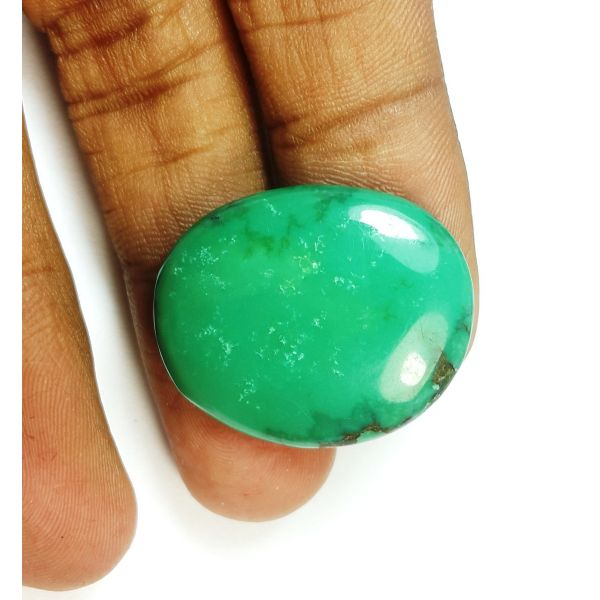 27.90 Carats Natural Greenish Blue Turquoise 27.04 x 22.68 x 5.62 mm