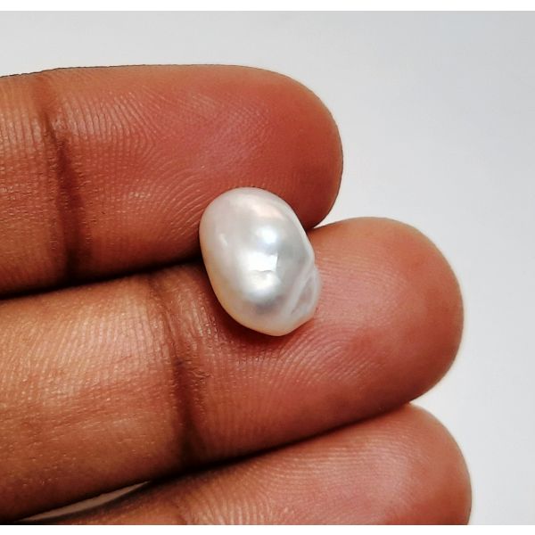 4.75 Carats Natural Grey Pearl 11.57 x 8.05 x 7.42 mm