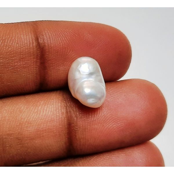 4.75 Carats Natural Grey Pearl 11.57 x 8.05 x 7.42 mm