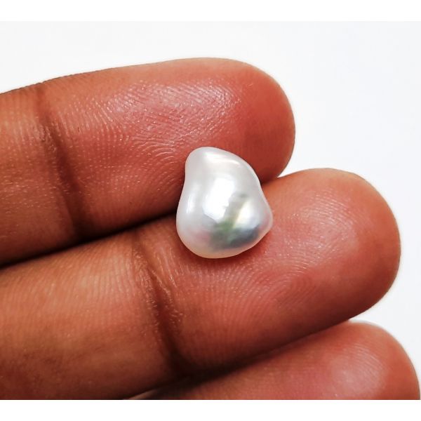 3.48 Carats Natural Grey Pearl 10.91 x 8.92 x 5.81 mm