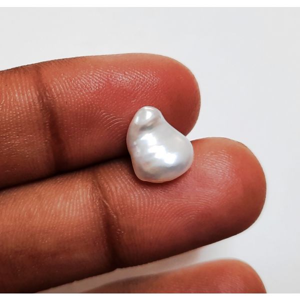 3.48 Carats Natural Grey Pearl 10.91 x 8.92 x 5.81 mm