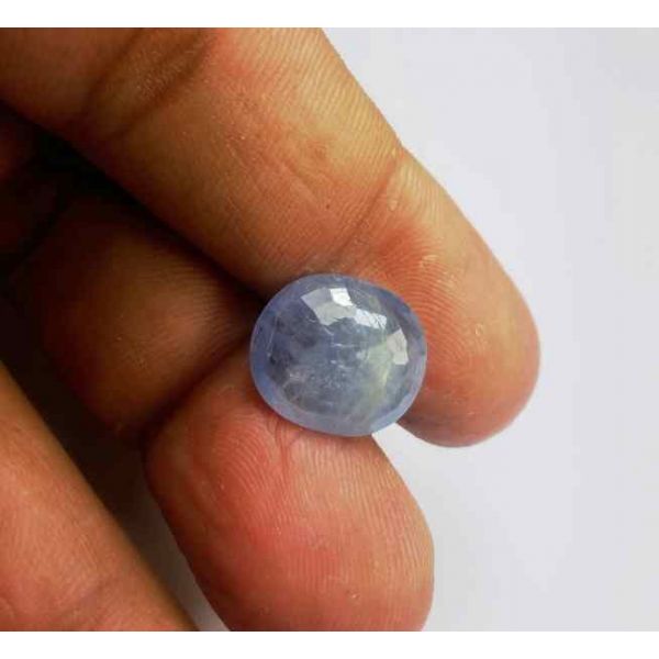 7.77 Carats Blue Sapphire Ceylon 13.79 x 12.25 x 4.54 mm