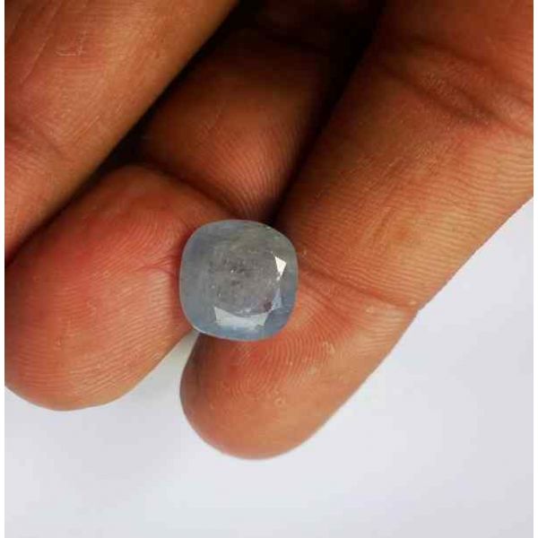 6.83 Carats Blue Sapphire Ceylon 11.37 x 11.24 x 5.02 mm