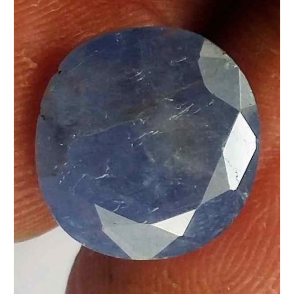 5.93 Carats Blue Sapphire Ceylon 11.48 x 10.92 x 5.32 mm
