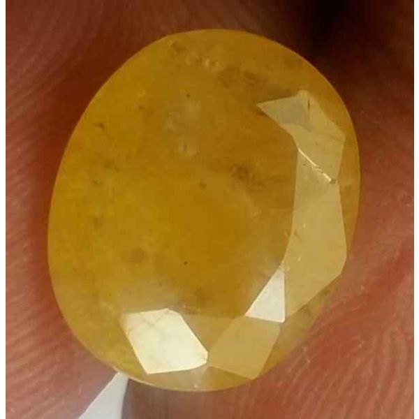 6.15 Carats Ceylon Yellow Sapphire 12.38 x 10.32 x 4.86 mm