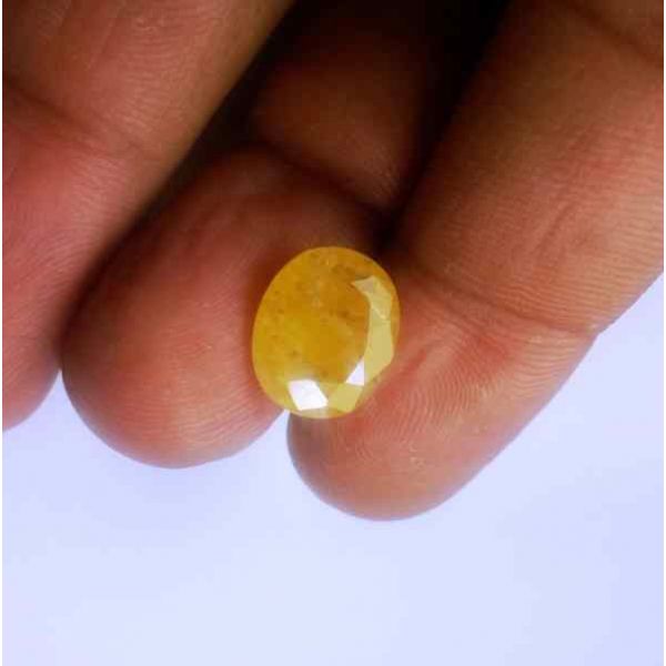 6.15 Carats Ceylon Yellow Sapphire 12.38 x 10.32 x 4.86 mm