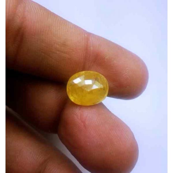 6.15 Carats Ceylon Yellow Sapphire 12.38 x 10.32 x 4.86 mm