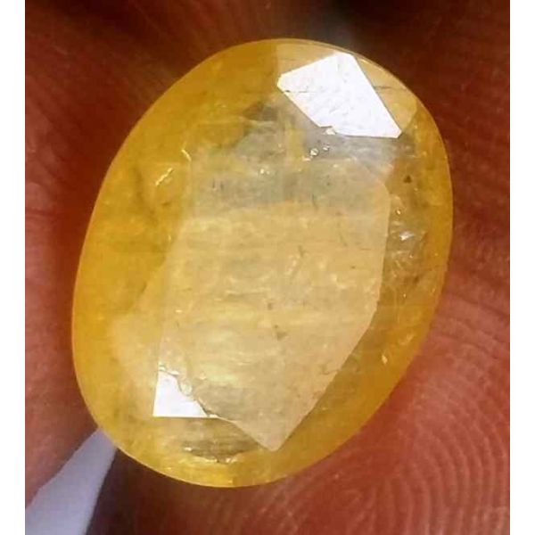 5 Carats Ceylon Yellow Sapphire 12.78 x 10.81 x 3.50 mm