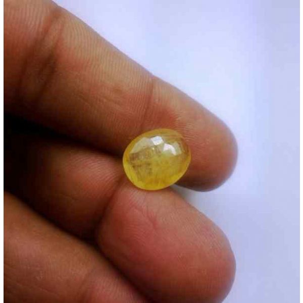 5 Carats Ceylon Yellow Sapphire 12.78 x 10.81 x 3.50 mm