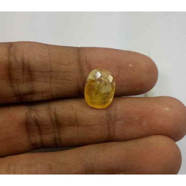 3.45 Carats Yellow Sapphire Ceylon 11.94 x 9.07 x 3.08 mm