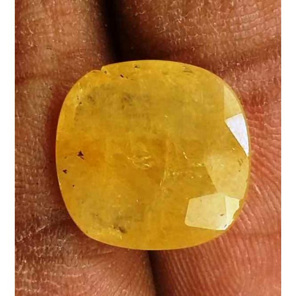 6.18 Carats Yellow Sapphire Ceylon 12.36 x 12.01 x 4.07 mm