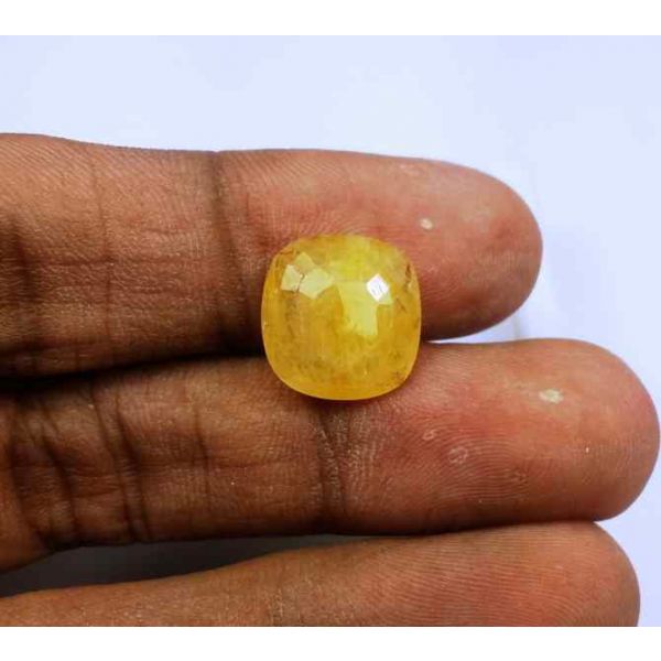 6.18 Carats Yellow Sapphire Ceylon 12.36 x 12.01 x 4.07 mm