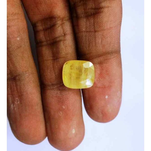 6.24 Carats Yellow Sapphire Ceylon 11.35 x 10.01 x 5.36 mm