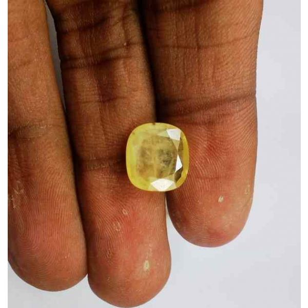 3.75 Carats Yellow Sapphire Ceylon 10.68 x 9.96 x 3.24 mm
