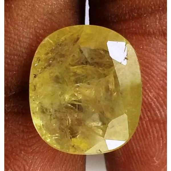 6.8 Carats Yellow Sapphire Ceylon 12.60 x 10.89 x 4.99 mm