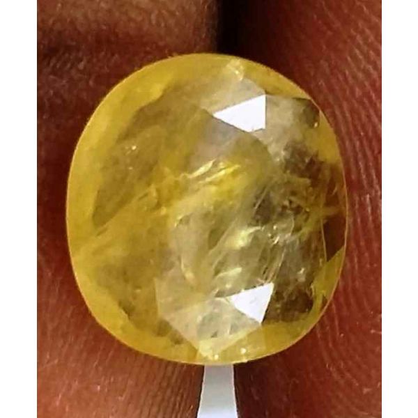 2.91 Carats Yellow Sapphire Ceylon 10.02 x 9.35 x 2.85 mm