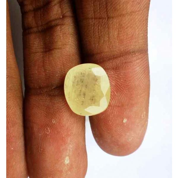 6.95 Carats Yellow Sapphire Ceylon 12.03 x 10.61 x 5.76 mm