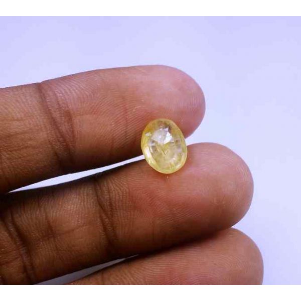 2.73 Carats Ceylon Yellow Sapphire 9.03 x 6.98 x 4.33 mm