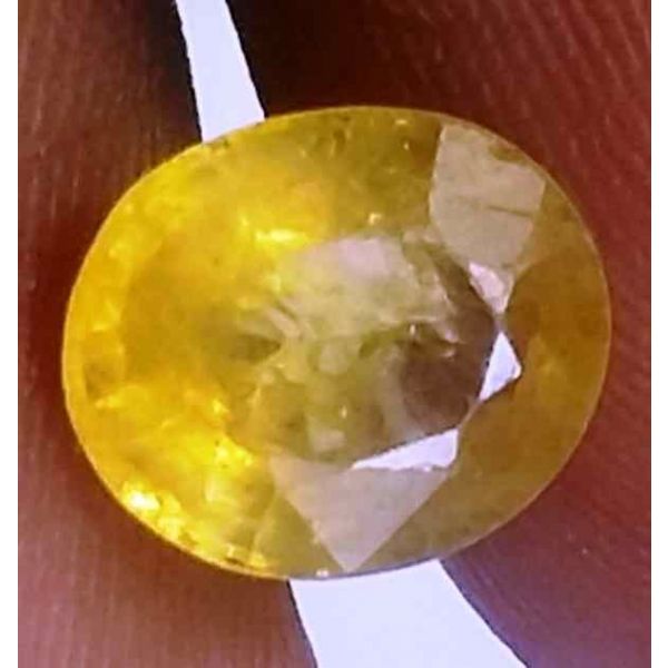 1.74 Carats Ceylon Yellow Sapphire 7.93 x 6.63 x 3.66 mm