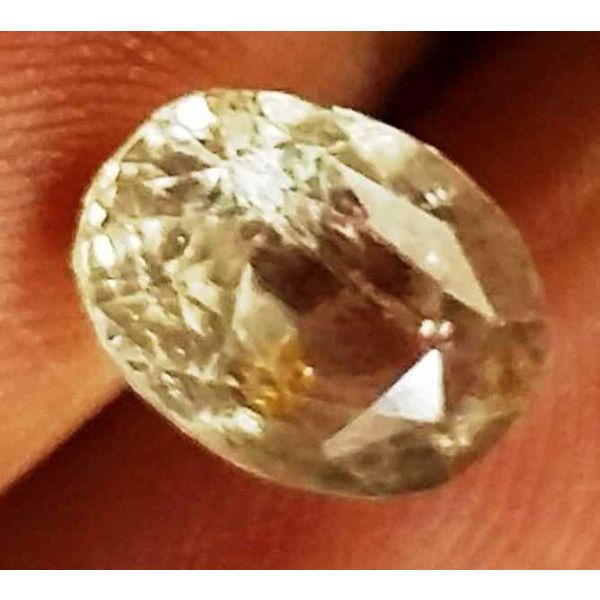 2.42 Carats Yellow Sapphire 8.58 x 6.40 x 4.94 mm