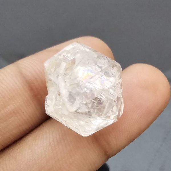 19.24 Carats Natural Herkimer Diamond 13.90 x 13.40 x 11.60 mm