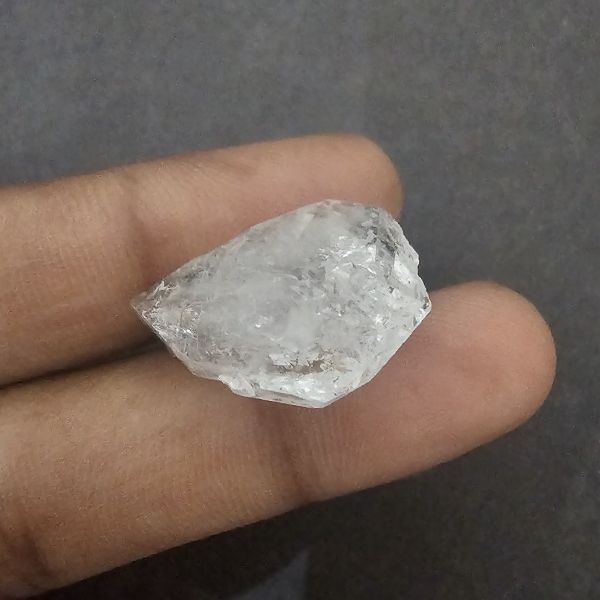 17.48   carats Natural Herkimer diamond  6.54x13.69x17.43 mm