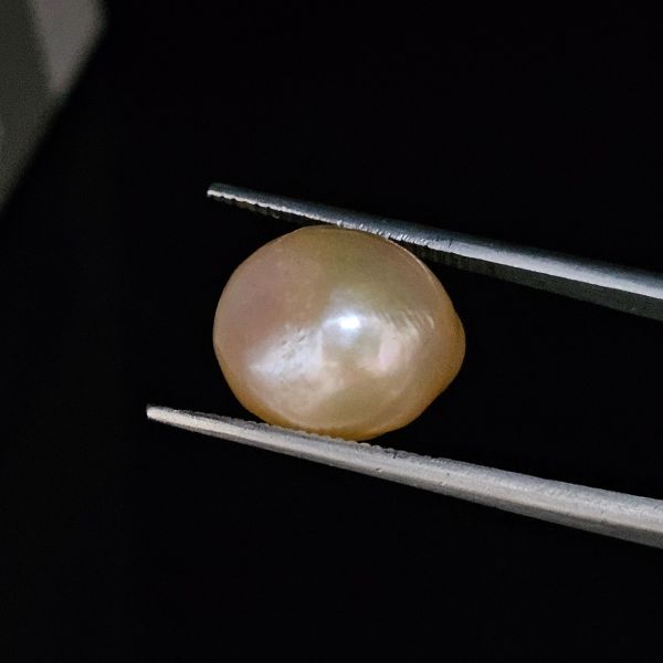 11.06  carats Natural Pink  Pearl  11.12x13.02x11.12 mm