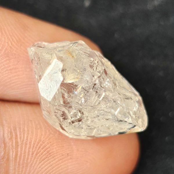 12.35 Carats Natural Herkimer Diamond White 19.51 x 10.83 x 11.88 mm