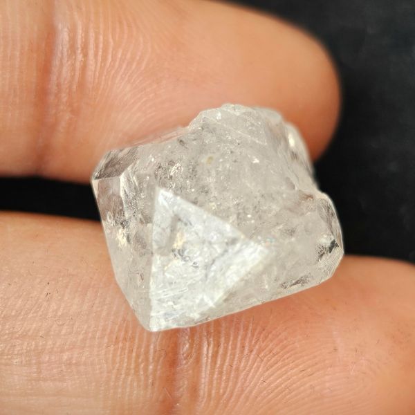 16.77 Carats Natural Herkimer Diamond White 16.86 x 14.95 x 12.14 mm