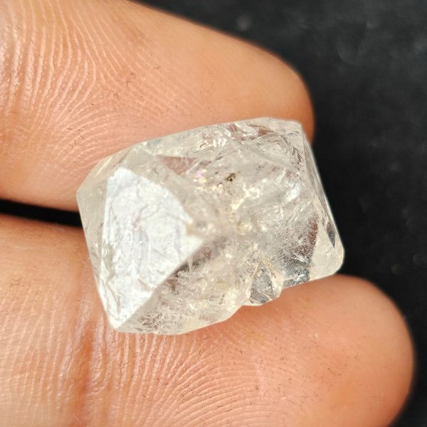 11.67 Carats Natural Herkimer Diamond White 14.80 x 11.99 x 8.82 mm