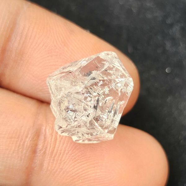 10.40 Carats Natural Herkimer Diamond White 14.40 x 8.37 x 14.57 mm