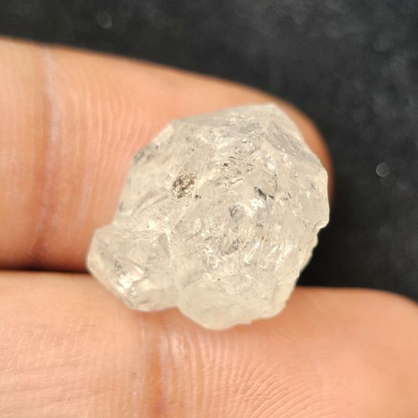 13.76 Carats Natural Herkimer Diamond White 16.33 x 12.63 x 12.99 mm