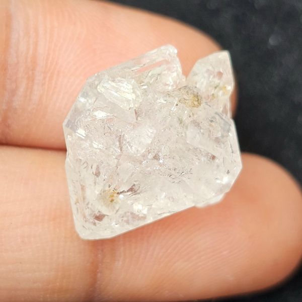 12.90 Carats Natural Herkimer Diamond White 15.30 x 16.89 x 15.40 mm