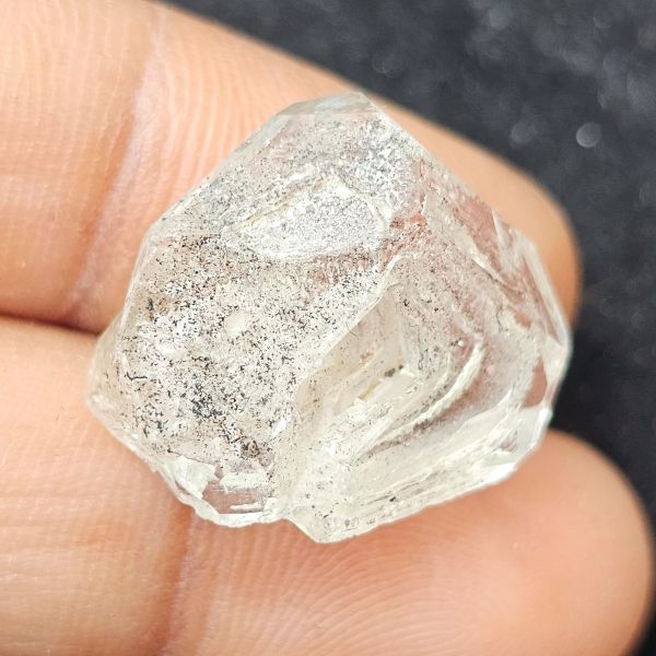 13.90 Carats Natural Herkimer Diamond White 18.50 x 17.60 x 8.83 mm