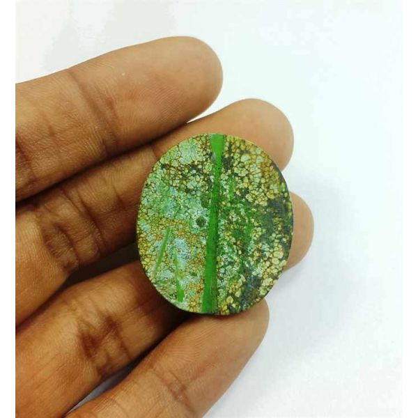 43.84 Carats Turquoise 30.26 x 26.53 x 7.49 mm