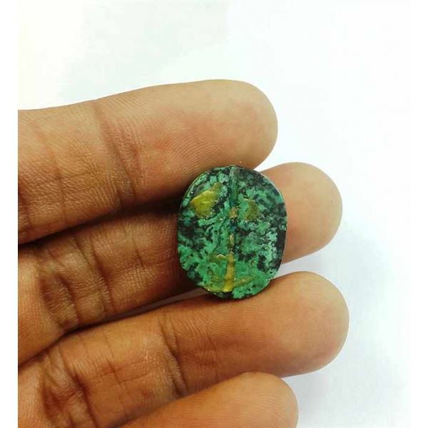 13.68 Carats Turquoise 19.45 x 15.90 x 6.24 mm