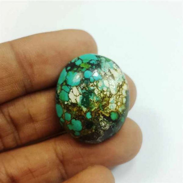 25.58 Carats Turquoise 27.00 x 22.28 x 7.40 mm