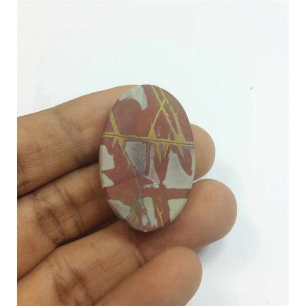 43.56 Carats Noreena Jasper 35.21 x 22.97 x 6.96mm